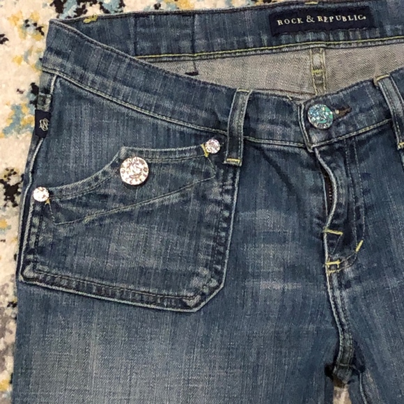 Rock & Republic Boot Cut Jeans.  Size 29 - Picture 5 of 7